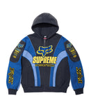 Fox Racing Zip Up Hooded Sweatshirt (Blue)