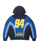 Fox Racing Zip Up Hooded Sweatshirt (Blue)