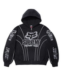 Fox Racing Zip Up Hooded Sweatshirt (Black)