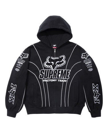 Fox Racing Zip Up Hooded Sweatshirt (Black)