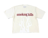 Cream Lost Eagle Rhinestone Boxy Tee (Complex Exclusive)