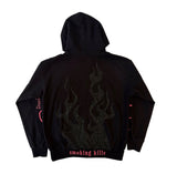 Black Flames Rhinestone Hoodie (Complex Exclusive)