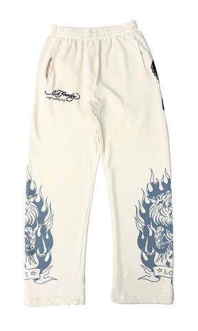 Cream Eagle Rhinestone Sweatpants(Complex Exclusive)