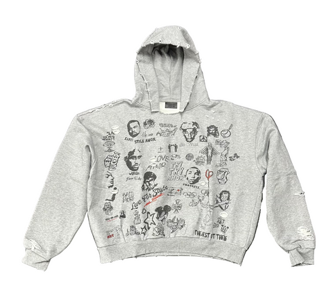 Grey Giallo Di Storia Pullover Hoodie (Complex Exclusive)
