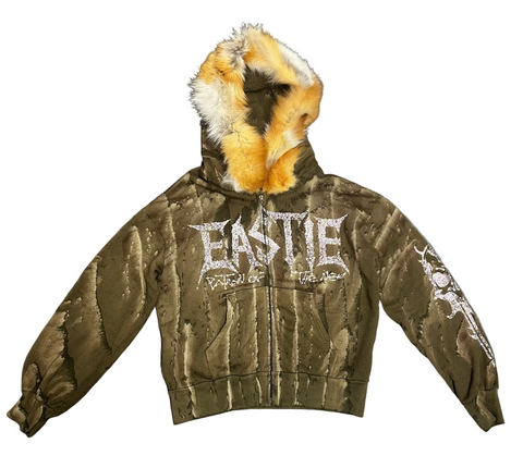 Eastie x POTN Realtree Zip Hoodie w/ FurHood (Olive)