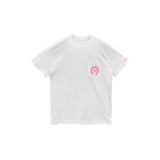 Chrome Hearts Horseshoe Pink Logo Pocket T-Shirt 'White'