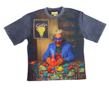Multi Color Einstein Tee (Navy)