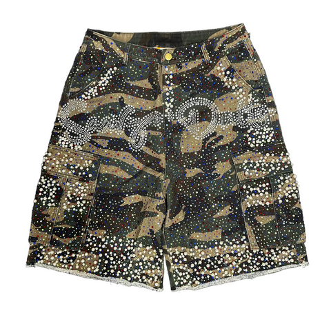 Rhinestones Camou Jorts