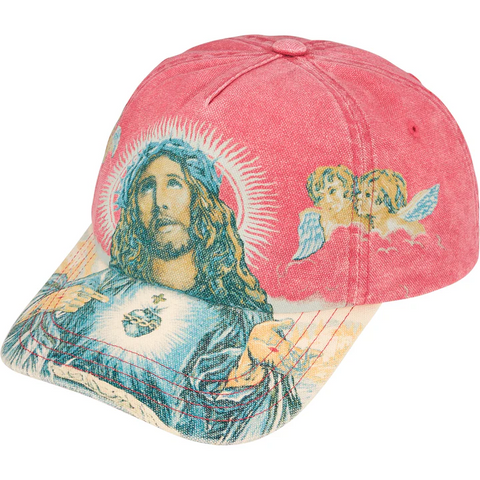 Jesus Panel 5 Snapback Red