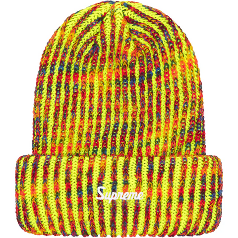 Rainbow Loose Gauge Beanie Yellow