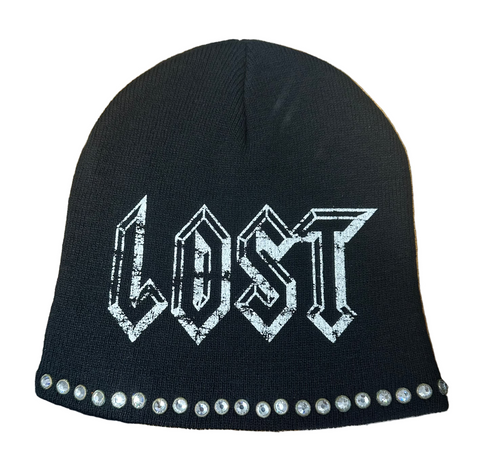 Lost Rhinestone Beanie (Black)