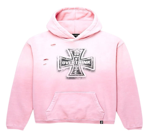 Nessa Cross Hoodie (Pink)