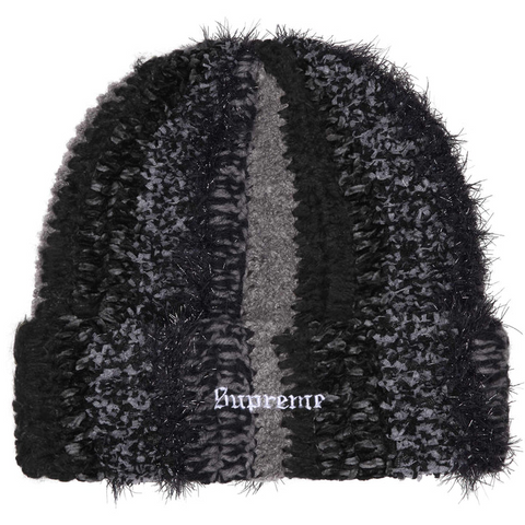 Supreme Tinsel Stripe Beanie (Black)