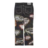Crimson Fusion Black Jeans
