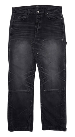 Amiri Double Knee Carpenter Jeans (Black)