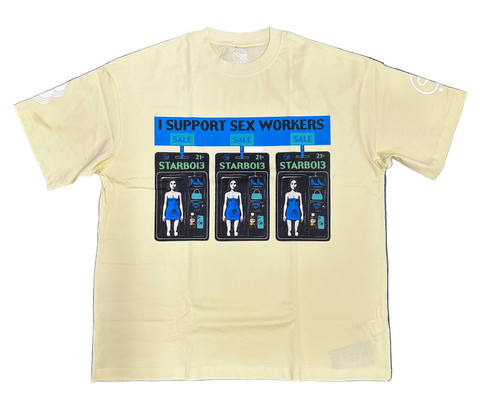 I Support Sex Workers "ID Card" Tee (Yellow)