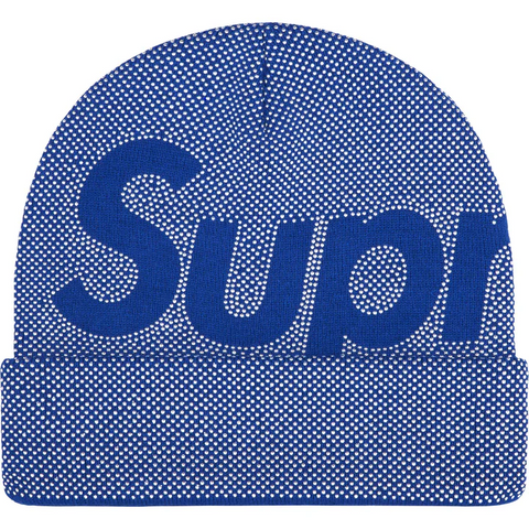 Studded Knockout Big Logo Beanie (Royal)