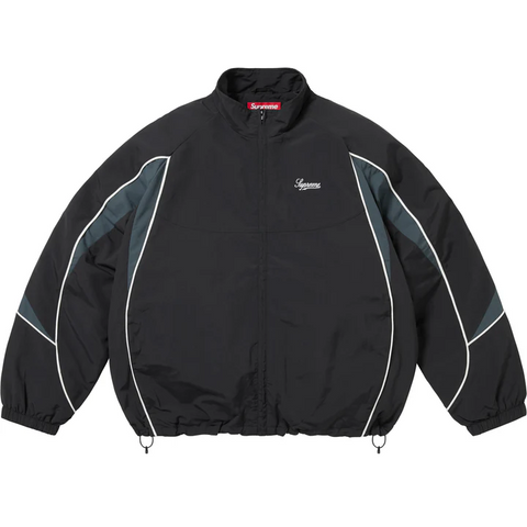 Contrast Piping Track Jacket (Black)