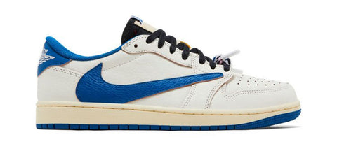 TRAVIS SCOTT "FRAGMENTS" AIR JORDAN 1 LOW OG SP (SAIL/MILITARY BLUE)