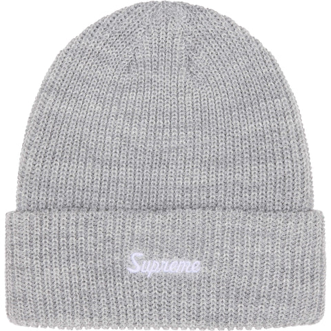 LOOSE GAUGE BEANIE (HEATHER GREY)