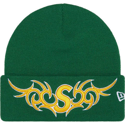 New Era Tribal S Logo Beanie (Green)