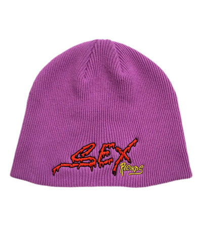 Anti Promo Sex Records Purple Beanie