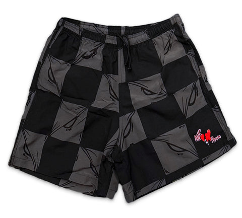 99 Eyes Nylon Shorts (Black/Grey)