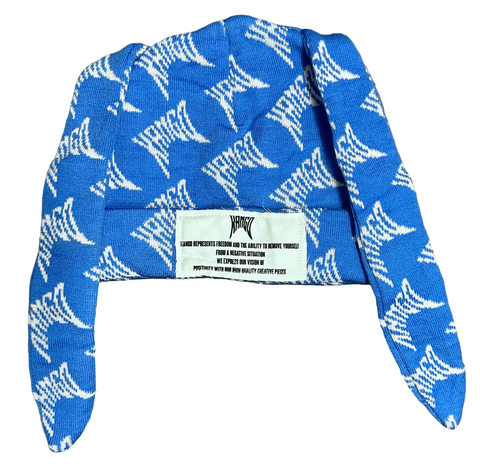 Kango Beanie With Ears Blue