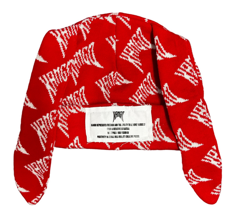 Kango Beanie With Ears Red