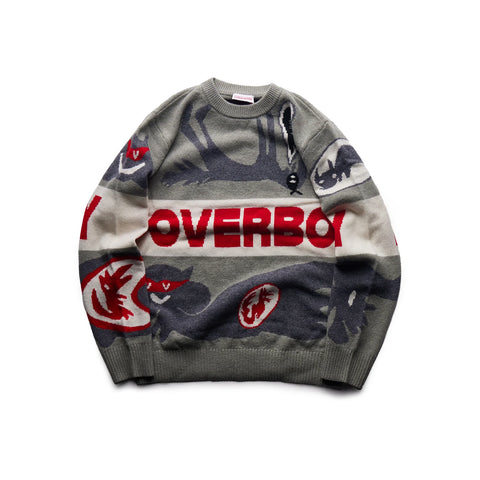 Charles Jeffrey Loverboy - Loverboy Logo Jumper Grey