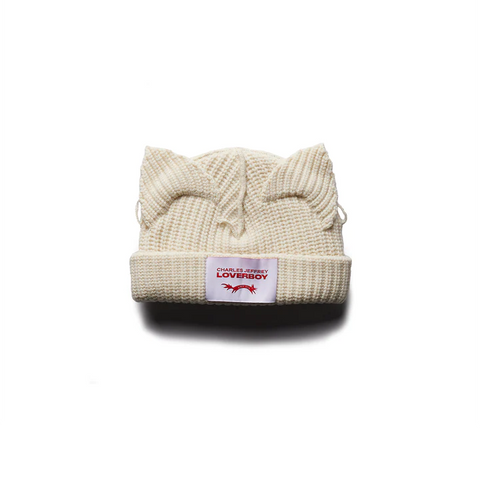 LOVERBOY CHUNKY EARS BEANIE CREAM