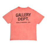 Gallery Dept. Vintage GD Logo Pocket Souvenir Tee Sun Wash Red
