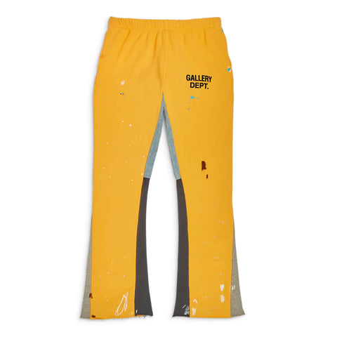 Gallery Dept. GD Logo Flare Sweatpants Royal Yellow