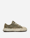 Maison MIHARA YASUHIRO Peterson 23 OG Sole Washed Denim Low Sneakers Green