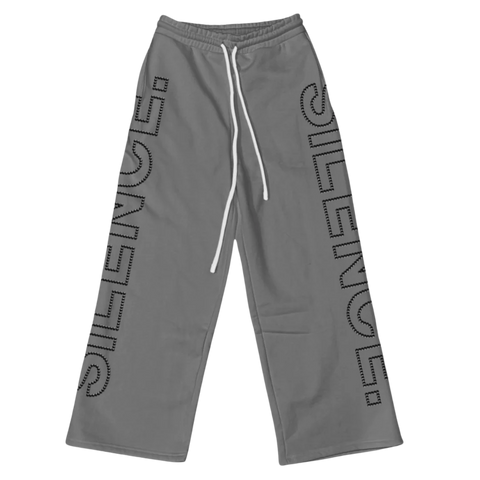 Black Rhinestone Sweats Grey