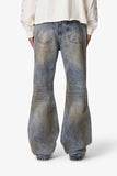 Oil Stain Iron Cross Denim (Blue)