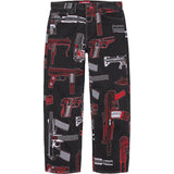 Guns Loose Fit Jeans (Washed Black)