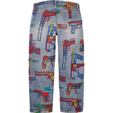 Guns Loose Fit Jeans (Washed Blue)