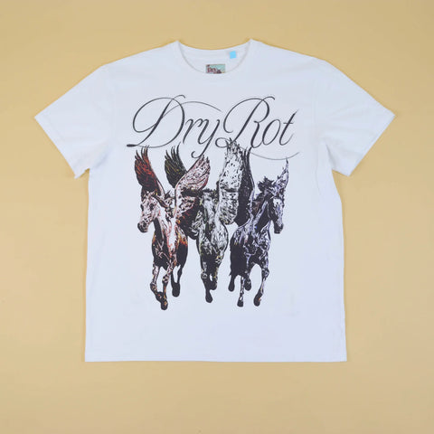 DRY ROT PEGASUS TEE WHITE