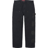 Leather Applique Double Knee Painter Pant (Black)