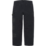 Leather Applique Double Knee Painter Pant (Black)