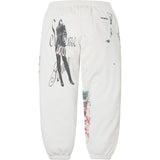 Overprint Sweatpant (White)