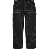 Paneled Stitch Double Knee Painter Pant (Black)