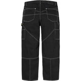 Paneled Stitch Double Knee Painter Pant (Black)