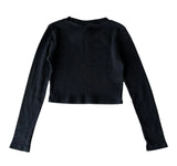 CH Logo Thermal Cropped Longsleeve (Black)