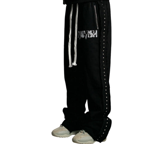 BLACK REVERSE STITCHED PANTS