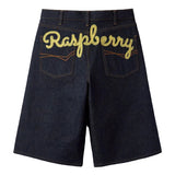 Raspberry Belt Jorts