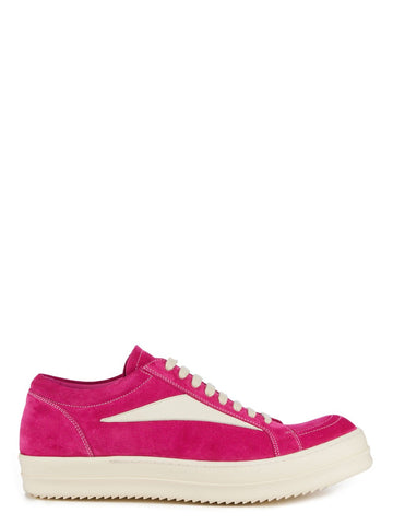 Rick Owens Vintage low-top leather sneakers Hot Pink