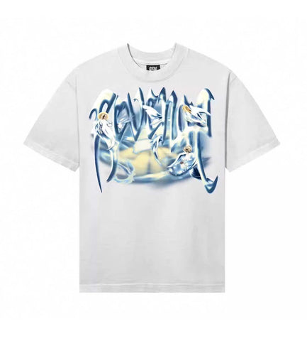 REVENGE ANGEL ARCH LOGO TEE WHITE