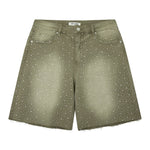 Almost Someday Cosmo Jorts - Olive